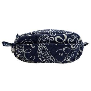 Vera Bradley Twirly Birds Navy Toiletry Makeup Bag Pouch 11x5 Plastic Interior